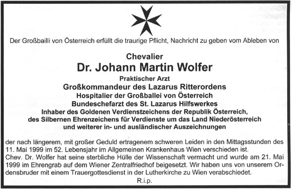 Dr. Martin Wolfer Rede