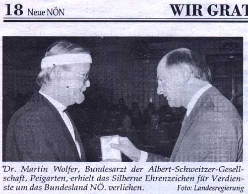 Dr. Martin Wolfer & Erwin Pröll (Landeshauptmann) 1995