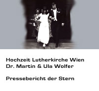 Hochzeit Dr. Martin Wolfer und Ula Wolfer geb. Windholz